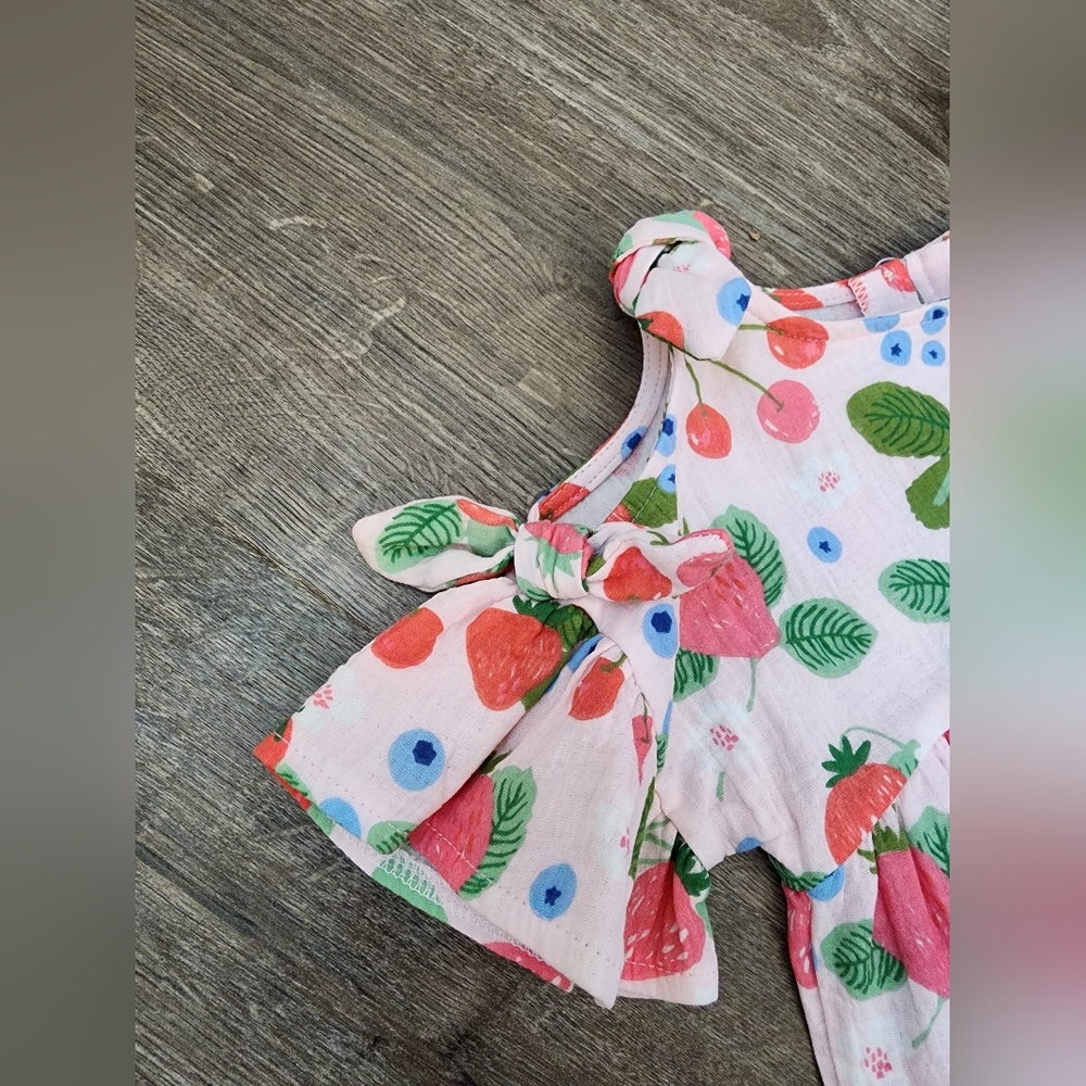 Mud Pie NWT Berry Patch Bow Dress 3T - Picture 4 of 7